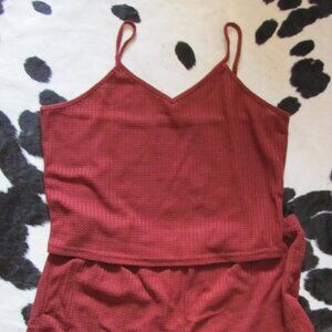 LADIES 2 PIECE PJ SET SHORTS & CAMI NEW WITH TAGS